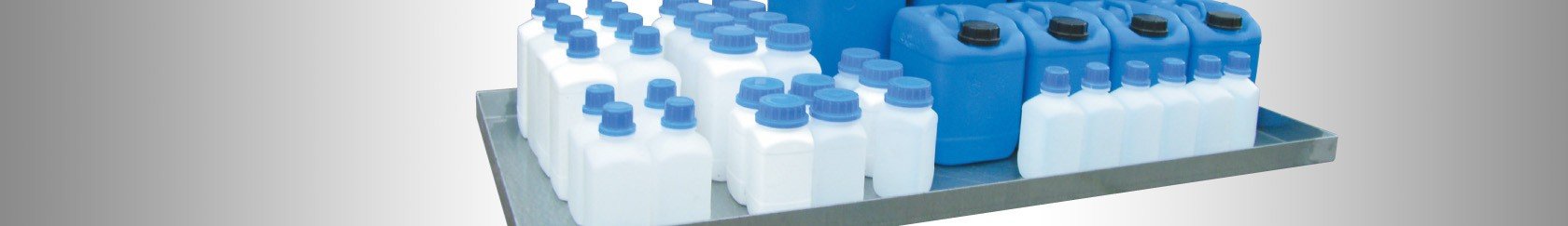 Lekbakken staal tot 60 liter verpakkingen