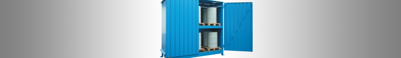 Palletcontainers met dubbele deuren