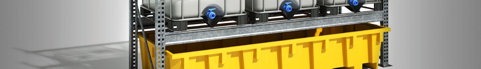 Kunststof lekbakken voor palletstellingen