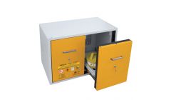 Bumax brandwerende onderbouwkast met dubbele schuifladen, type AUS 90 /880 SF SF