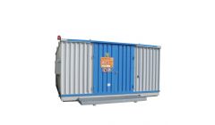 Stalen milieucontainers SLH 5 meter - extra breed