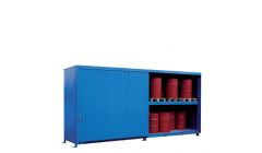 Stalen systeemcontainer met schuifdeuren, type WSC-F-E.2-60 - capaciteit: 12 europallets