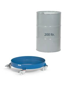Vatenroller voor 200 litervat met dichte bodem