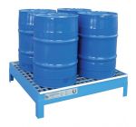 Stalen lekbak voor 4 x 60-litervaten type CW 60-4 van bumax