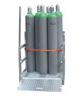 Gasflessenpallet voor 50 kg gascilinders