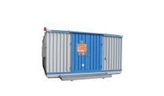Stalen milieucontainers SLH 5 meter - extra breed
