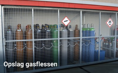 Opslag gasflessen